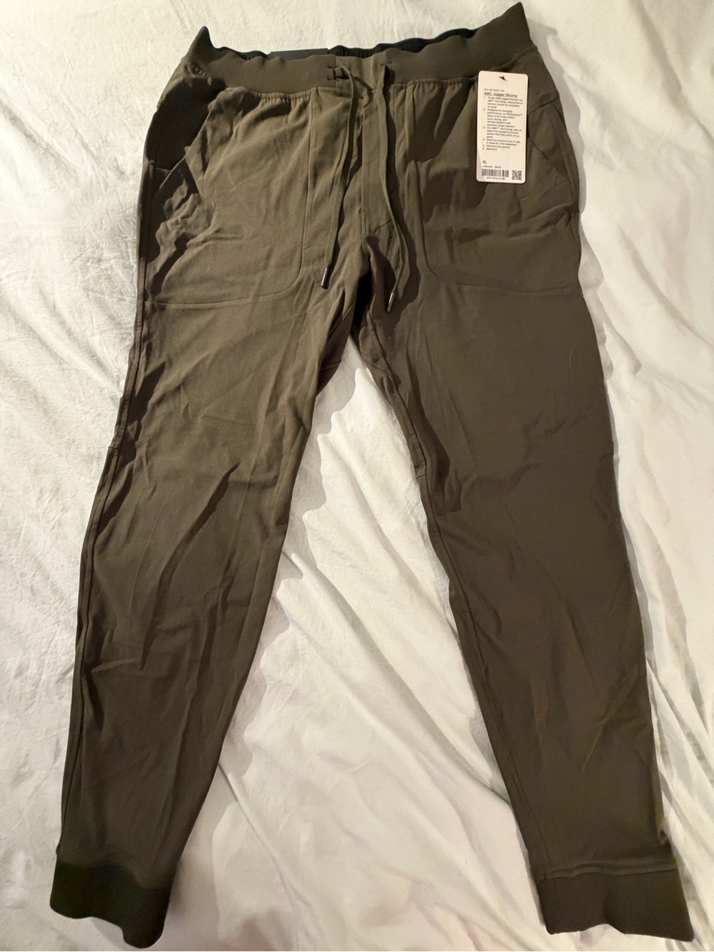 Lululemon ABC Jogger Skinny XL Dark Olive NWT Warpstreme Joggers